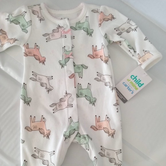 CARTER's Child of Mine: Baby Girls' Unicorn Sleep N Play - Picture 5 of 8